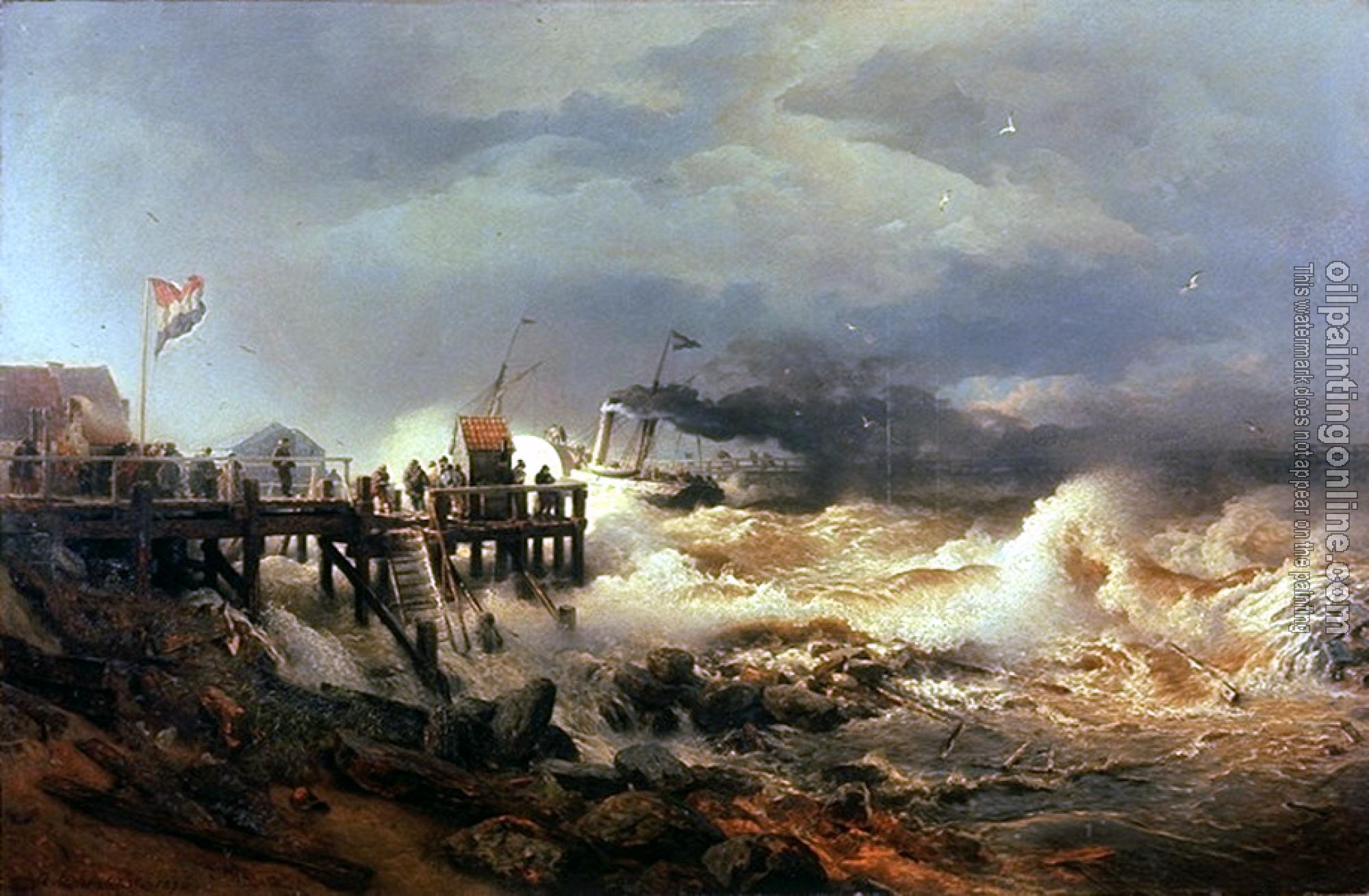 Achenbach, Andreas - Storm at Dutch Coast